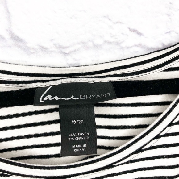 Lane Bryant Color Block Striped Shirt - Picture 3 of 4